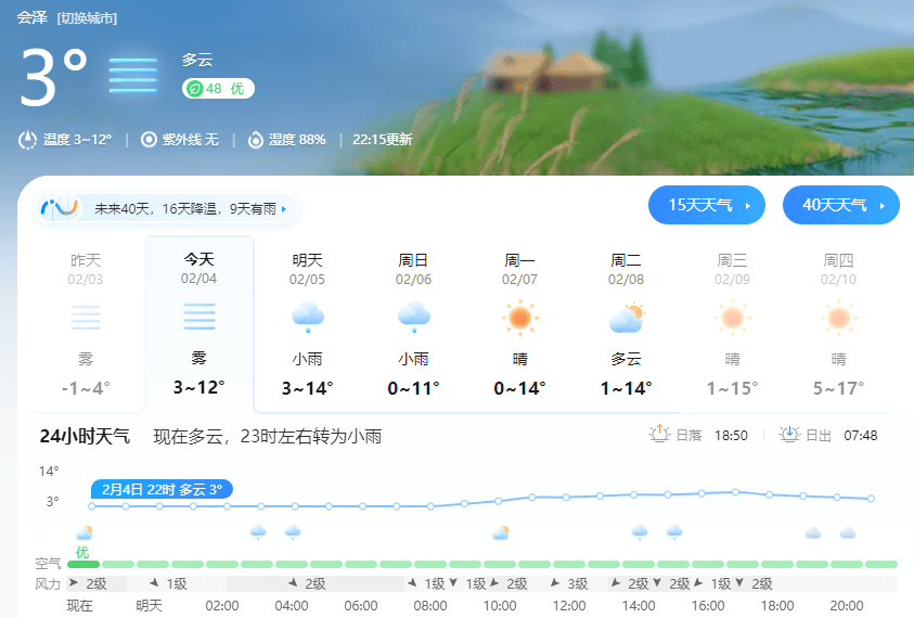 桥盟乡最新天气预报通知