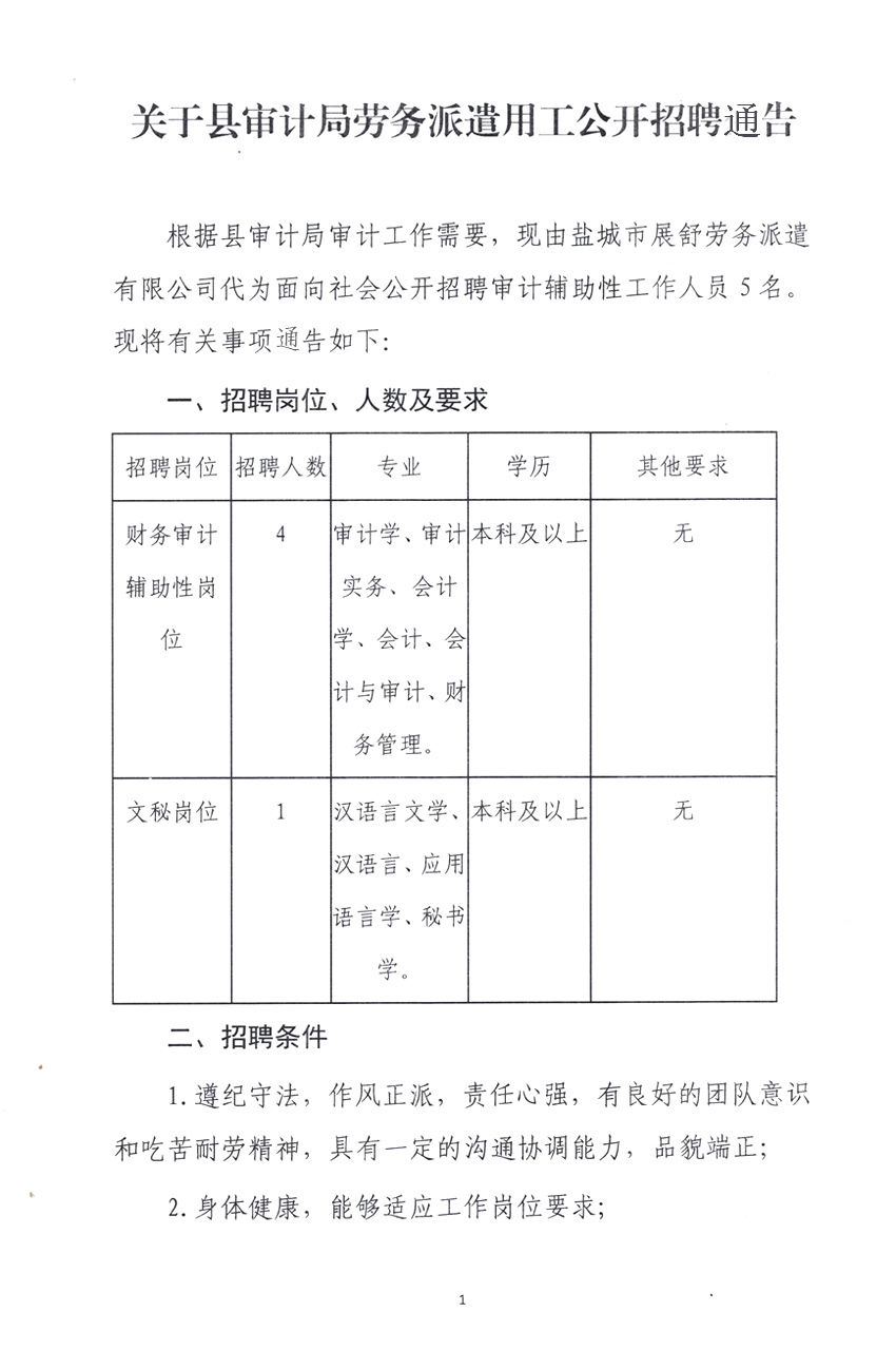 清新县审计局最新招聘启事及细节解析